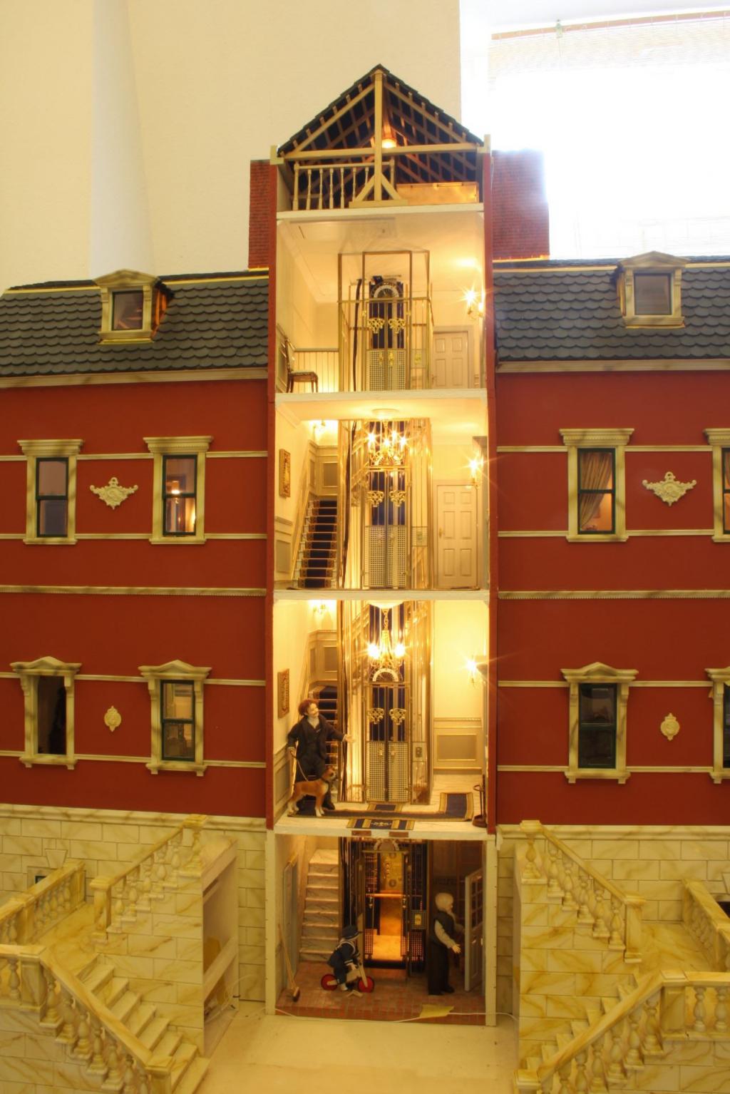 Treppenhaus beleuchtet
