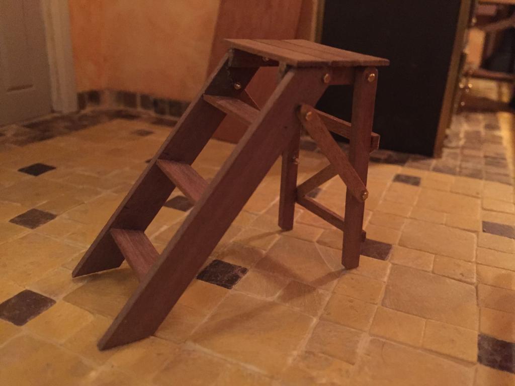 selbst gebaute Klapp-Leiter